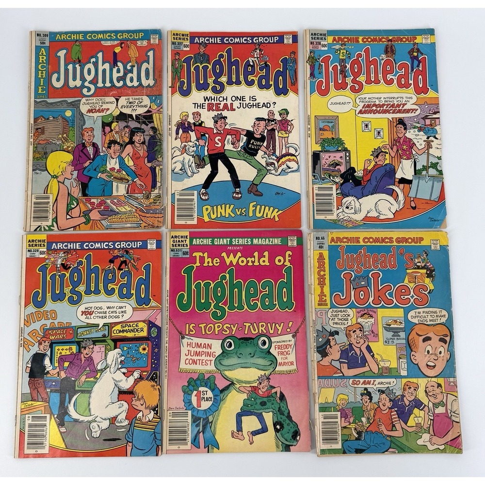 Lot of 6 Jughead Archie Comics Bronze Age #309 327 328 329 Vintage Mixed Lot